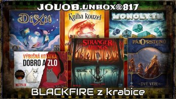 JOUOB.unbox@817 📦 BLACKFIRE 💠 Kniha kouzel 🔸 Monolyth 🔸 Stranger Things 🔸 Dvě věže 🔸 Výbušná koťátka