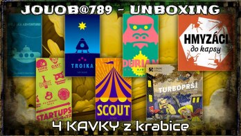 JOUOB.unbox@789 📦 4 Kavky 💠 Hmyzáci do kapsy 🔸 Gorily 🔸 Ponorka 🔸 Cirkus 🔸 Startupy 🔸 Troika