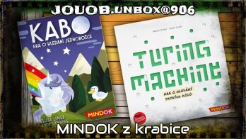 JOUOB.906 📦 MINDOK – UNBOXING novinek: Kabo od české ilustrátorky, Turing Machine