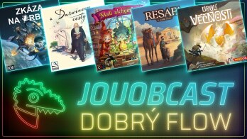 JOUOBCAST 🐲 Dobrý Flow – Zkáza na orbitě, Údolí věčnosti, Malí alchymisté, Darwinovy cesty, Resafa