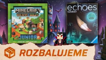 RAVENSBURGER 📦 Minecraft: Builders & Biomes Junior / Echoes – Ozvěny: Drákulův odkaz